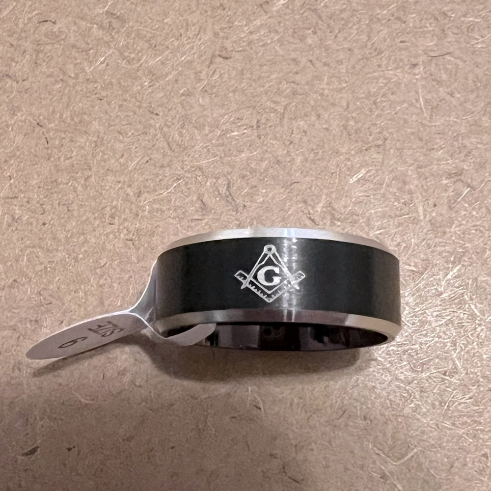 Masonic wedding band.